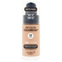 Revlon ColorStay Matte Finish 180 Sand Beige Broad Spectrum Makeup, SPF 15, 1.0 fl oz