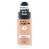 Revlon ColorStay Matte Finish 220 Natural Beige Broad Spectrum Makeup, SPF 15, 1.0 fl oz