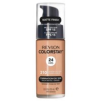 Revlon ColorStay Matte Finish 310 Warm Golden Broad Spectrum Makeup, SPF 15, 1.0 fl oz