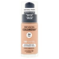 Revlon ColorStay Natural Finish 180 Sand Beige Broad Spectrum Makeup, SPF 20, 1.0 fl oz