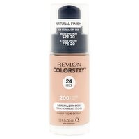 Revlon ColorStay Natural Finish 200 Nude Broad Spectrum Makeup, SPF 20, 1.0 fl oz