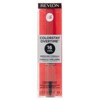 Revlon ColorStay Overtime 040 Forever Scarlet Lipcolor and Topcoat