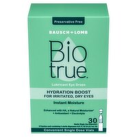 Bausch + Lomb Biotrue Lubricant Eye Drops, 0.01 fl oz, 30 count