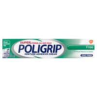 Poligrip Free Denture Adhesive Cream, 2.4 oz, 2.4 Ounce