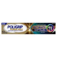 Haleon Poligrip Power Max Ultimate All-In-1 Denture Adhesive Cream, 2.2 oz