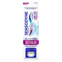 Sensodyne Clinical Repair Whiten & Shine Toothpaste, 3.4 oz
