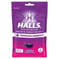 Halls Taste the Elderberry Dietary Supplement Drops, 25 count