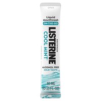 Listerine Cool Mint Liquid Mouthwash, 0.33 fl oz, 5 count