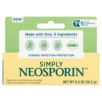 Simply Neosporin First Aid Antibiotic Ointment, 0.5 oz, 0.5 Ounce