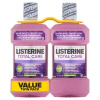 Listerine Total Care Fresh Mint Anticavity Fluoride Mouthwash Twin Pack, 1 qt 1.8 fl oz, 2 count