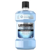 Listerine Ultraclean Zero Alcohol Arctic Mint Mouthwash, 1.8 fl oz