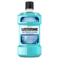 Listerine Ultraclean Cool Mint Antiseptic Mouthwash, 33.8 fl oz