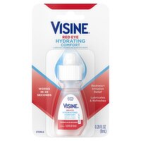Visine Red Eye Sterile Hydrating Comfort Lubricant / Redness Reliever Eye Drops, 0.28 fl oz