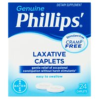 Phillips' Laxative Caplets Dietary Supplement, 24 count