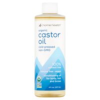 Home Health Organic Castor Oil, 8 fl oz