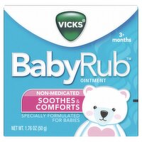 Vicks BabyRub Non-Medicated Ointment, 1.76 oz