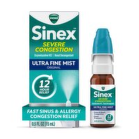 Vicks Sinex SEVERE CONGESTION Original Nasal Spray, Sinus Medicine, 265 Sprays