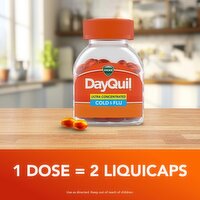 Vicks DayQuil Ultra Concentrated Max Strength Cold & Flu Liquicaps, 48 count