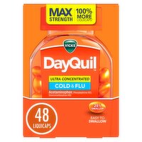Vicks DayQuil Ultra Concentrated Liquicaps, Cold & Flu Over-the-Counter Medicine, Powerful Multi-Sy