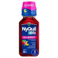 Vicks NyQuil Kids Allergy Liquid, Ages 6+, 8 fl oz