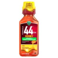 Vicks Formula 44 DM Honey Cough & Chest Congestion Syrup, 12 fl oz