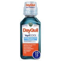 Vicks DayQuil VapoCool Severe Cold & Flu + Congestion Liquid, 12 fl oz 