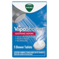 VICKS VapoShower Soothing Vapors Shower Tablets, 5 count