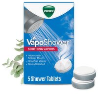 Vicks VapoShower, Dissolvable Shower Tablets, Soothing Non-Medicated Vicks Vapors, Infuses into Sho