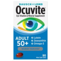 Bausch + Lomb Ocuvite Eye Vitamin & Mineral Supplement, Adult 50+, 90 count