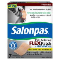 Hisamitsu Salonpas Pain Relieving Flex Patch, 7 count, 7 Each