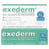 Exederm Flare Control Cream for Eczema & Dermatitis, 2 oz, 2 Ounce