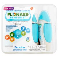 Flonase Sensimist Allergy Relief Nasal Spray Twin Pack, 27.5 mcg, 0.31 fl oz, 2 count