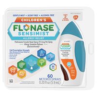 Flonase Sensimist Allergy Relief Nasal Spray for Children, 24 Hour Non Drowsy Medicine - 60 Sprays