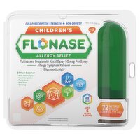 Flonase Children's Allergy Relief Nasal Spray, Non Drowsy Allergy Medicine - 72 Sprays