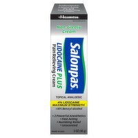 Hisamitsu Salonpas Lidocaine Plus Pain Relieving Cream, 3 oz