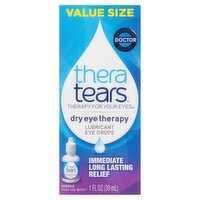 Thera Tears Dry Eye Therapy Lubricant Eye Drops Value Size, 1 fl oz, 1 Fluid ounce