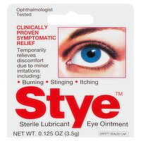 Stye Sterile Lubricant Eye Ointment, 0.125 oz, 0.12 Ounce