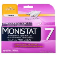 Monistat 7-Day Treatment Vaginal Cream with Disposable Applicators, 1.59 oz