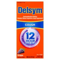 Delsym Cough Day or Night Grape Flavored Liquid, 5 fl oz