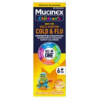 Mucinex Children's Honey & Chamomile Night Time Multi-Symptom Cold & Flu Liquid, 6+ Yrs, 4 fl oz