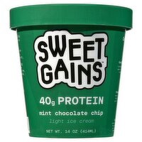 Sweetgains Mint Chocolate Chip Light Ice Cream, 14 oz
