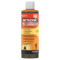 Betadine First Aid Antiseptic Solution, 8 fl oz