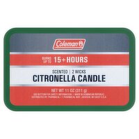 Coleman Scented 2 Wicks Citronella Candle, 11 oz