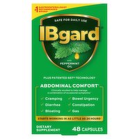 IBgard Abdominal Comfort with Peppermint Oil Dietary Supplement, 48 count