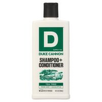 Duke Cannon Supply Co. Tea Tree Shampoo + Conditioner, 14 fl oz