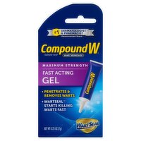 Compound W Maximum Strength Fast Acting Gel Wart Remover, 0.25 oz