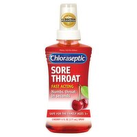 Chloraseptic Cherry Sore Throat Phenol / Oral Pain Reliever Spray, 6 fl oz