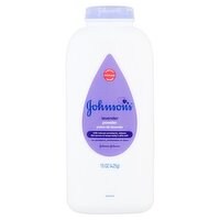 Johnson's Lavender Baby Powder with Naturally Derived Cornstarch, 16 oz