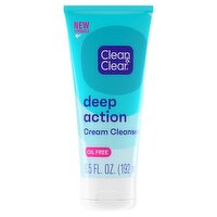 Clean & Clear Deep Action Cream Cleanser, 6.5 fl oz