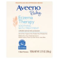 Aveeno Baby Eczema Therapy Soothing Bath Treatment, 5 count, 3.75 oz